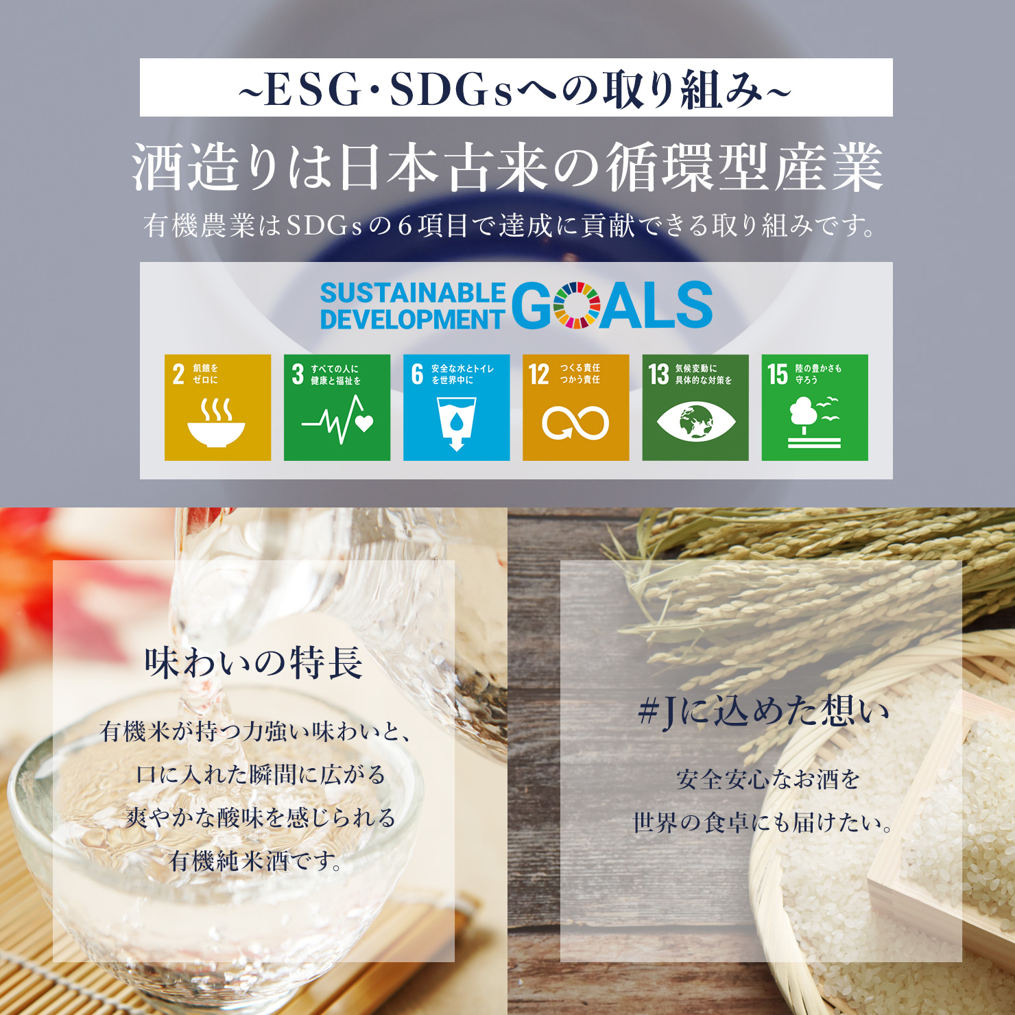 ESG・SDGsへの取り組み