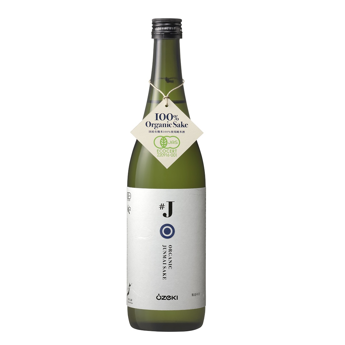 【数量限定】♯Ｊ（有機米使用純米酒） 720ml瓶詰