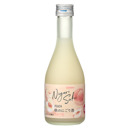 桃のにごり酒３００ｍｌ瓶詰×12本