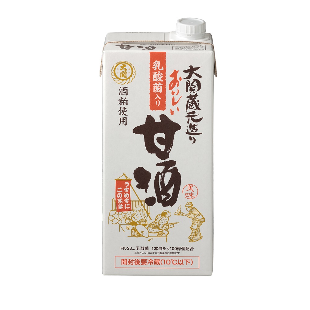 大関 おいしい甘酒 乳酸菌入り 1L×6本