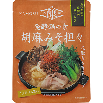 大関醸す発酵鍋の素　胡麻みそ担々40g×3袋