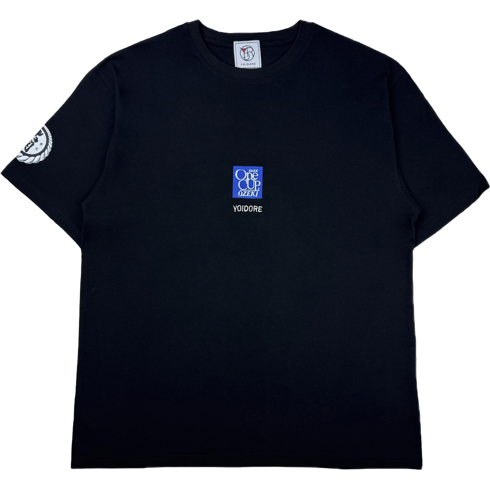 【YOIDORE】ワンカップコラボ Tシャツ ＜ブラック・Ｍ＞